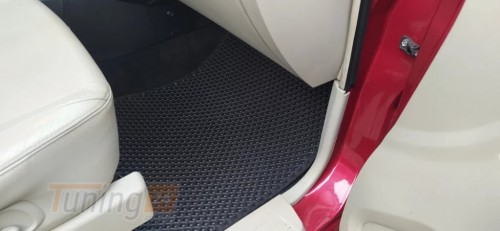 EVA Автомобильные коврики в салон EVA для Mitsubishi Pajero Wagon IV 4 2014+ Чёрные - Картинка 1
