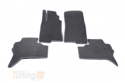 EVA Автомобильные коврики в салон EVA для Mitsubishi Pajero Wagon IV 4 2014+ Чёрные - Картинка 6