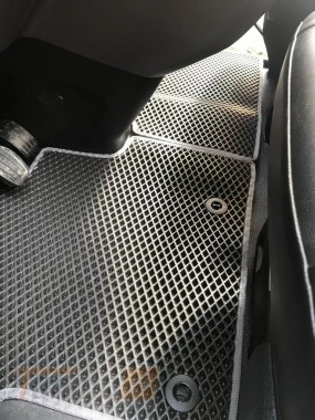 EVA Автомобильные коврики в салон EVA для Toyota Proace 2016+ (2 шт,1+1, черные) - Картинка 2