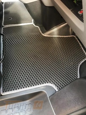 EVA Автомобильные коврики в салон EVA для Opel Vivaro 2019+ (2 шт,1+1, черные) - Картинка 4