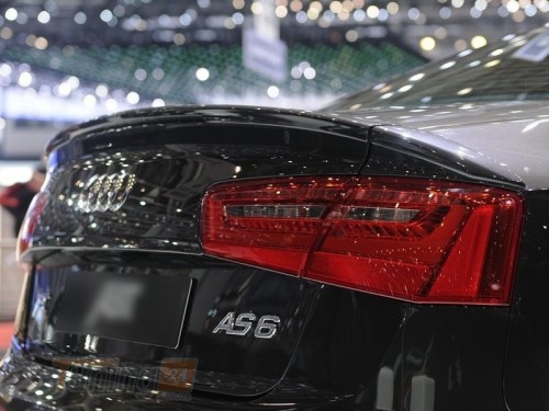 AOM Tuning Спойлер на багажник для Audi A6 C7 Sedan 2011-2014 в стиле ABT из 3 частей - Картинка 1