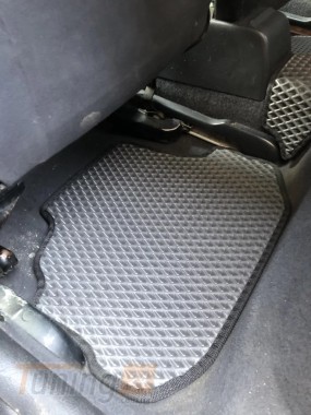 EVA Автомобильные коврики в салон EVA для Volkswagen Caddy 4 2015-2020 черные 5 шт, передние и задние для стандарт, 1 сдвижная дверь - Картинка 5
