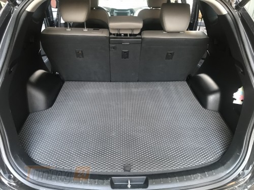 EVA Коврик в багажник EVA для Hyundai Santa Fe 3 2012-2018 (5 мест) черный - Картинка 1