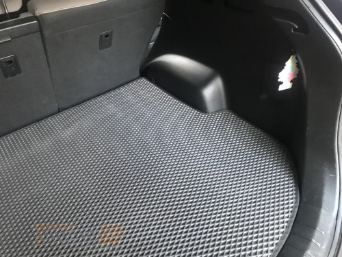 EVA Коврик в багажник EVA для Hyundai Santa Fe 3 2012-2018 (5 мест) черный - Картинка 3