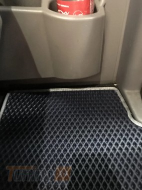 EVA Автомобильные коврики в салон EVA для Mercedes-benz Sprinter W906 2013-2018 (2-ряд для ориг. Груз-пасс.) черные - Картинка 2