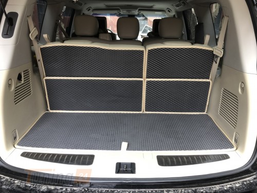 EVA Коврик в багажник EVA для Nissan Armada 2016-2020 5 частей черный - Картинка 1