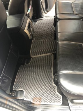 EVA Автомобильные коврики в салон EVA для Toyota Land Cruiser Prado 150 2013-2018 (7 мест) черные - Картинка 2