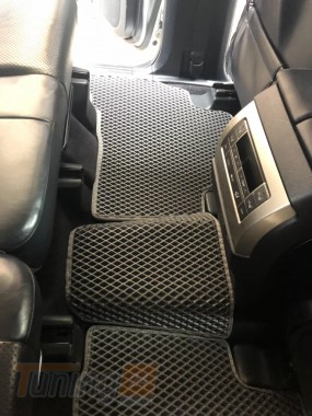 EVA Автомобильные коврики в салон EVA для Toyota Land Cruiser Prado 150 2018+ (7 мест) черные - Картинка 3