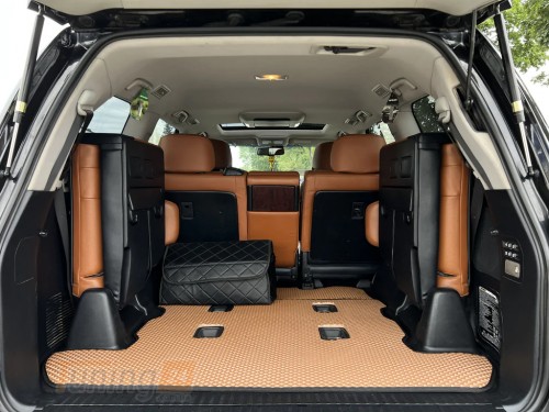 EVA Коврик в багажник EVA V-1 для Lexus LX 450D 2015+ (7 мест, 2шт) кирпичный - Картинка 1