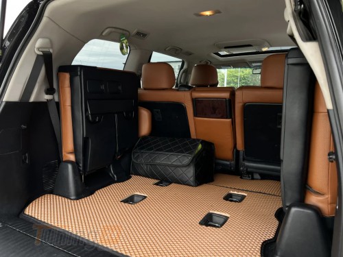 EVA Коврик в багажник EVA V-1 для Lexus LX 570 2012-2015 (7 мест, 2шт) кирпичный - Картинка 3