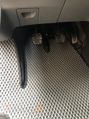 EVA Автомобильные коврики в салон EVA для Ford Custom 2012+ (Передние, черные) - Картинка 3