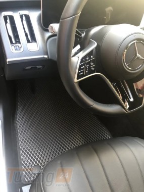EVA Автомобильные коврики в салон EVA для Mercedes-benz S-сlass W223 2020+ чёрные - Картинка 1