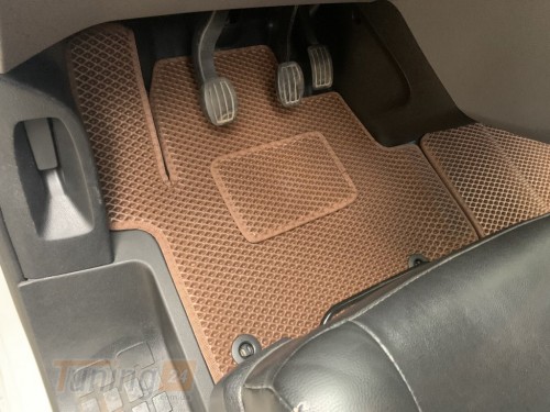 EVA Автомобильные коврики в салон EVA для Opel Vivaro 2019+ (2 шт,1+1, кирпичные) - Картинка 1