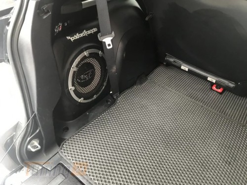 EVA Коврик в багажник EVA для Mitsubishi Outlander 2 2010-2012 (7-местный, с сабвуфером) черный - Картинка 2