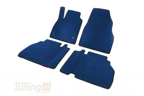 EVA Автомобильные коврики в салон EVA для Mercedes-benz Citan W415 2012+ (Передние и задние) синие - Картинка 2