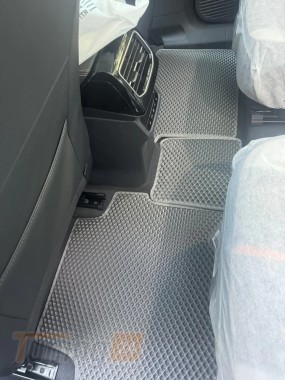 EVA Автомобильные коврики в салон EVA для Volkswagen ID.6 2021+ (3 ряда) серые - Картинка 2