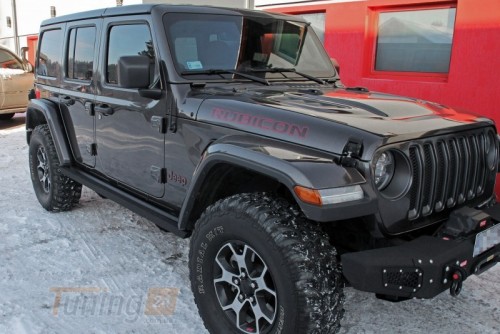 more 4x4 Бічні силові пороги на Jeep Wrangler (JL) 2018+ LONG - Зображення 2