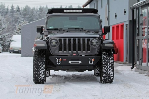 more 4x4 Силовий передній бампер короткий на Jeep Wrangler (JL) 2018+ - Зображення 4