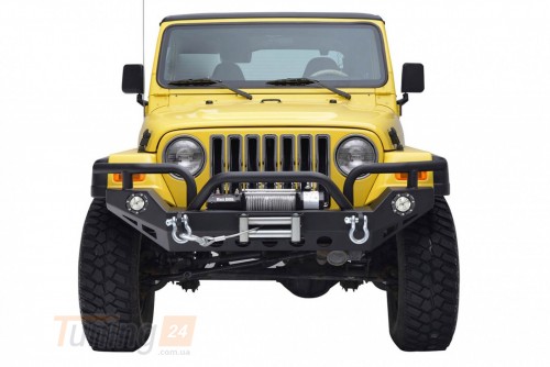 more 4x4 Передній бампер с диодами HUNTER на Jeep Wrangler (YJ) 1986-1996 - Зображення 1