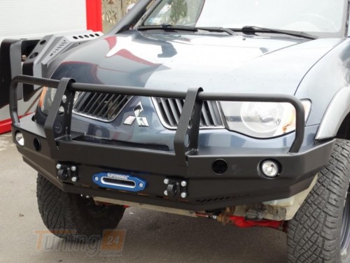 more 4x4 Силовий передній бампер с кенгурятником на Mitsubishi L200 4 2012-2015 - Зображення 1