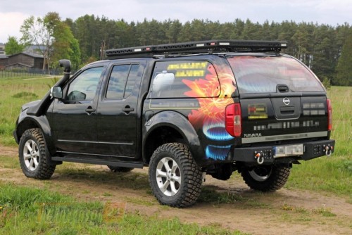 more 4x4 Бічні силові пороги на Nissan Navara D40 2005-2010 - Зображення 2