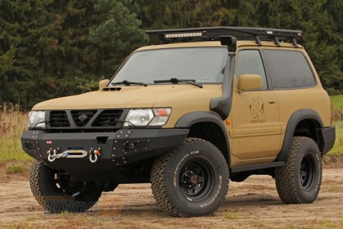 more 4x4 Бічні силові пороги на Nissan Patrol Y61 1998-2010 SHORT - Зображення 4