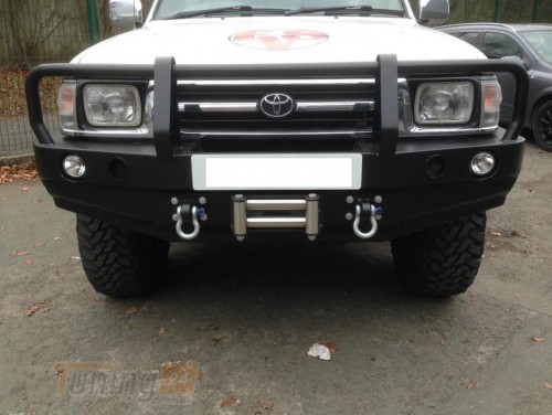 more 4x4 Силовий передній бампер с кенгурятником на Toyota Hilux 1997-2004 - Зображення 1