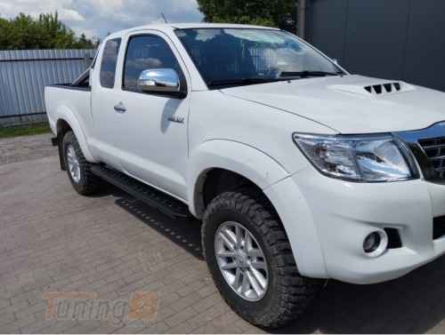 more 4x4 Бічні силові пороги на Toyota Hilux VIGO 2011-2015 (1,5 кабина) - Зображення 3