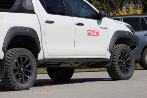 more 4x4 Бічні силові пороги на Toyota Hilux Revo 2019+ - Зображення 4