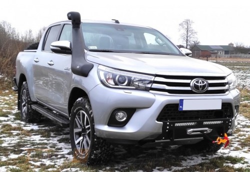 more 4x4 Бічні сталеві пороги на Toyota Hilux Revo 2019-2022 - Зображення 3