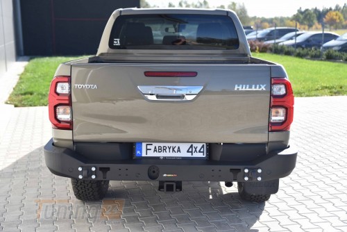 more 4x4 Задній силовий бампер V2 на Toyota Hilux 2019+ (довгі бока, без ламп) - Зображення 1