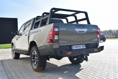 more 4x4 Задній силовий бампер на Toyota Hilux 2019+ (короткий под LED) - Зображення 2