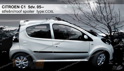 Stylla Спойлер задний на ляду для Citroen C1 2005-2014 версия 5 дверей - Картинка 1