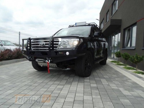 more 4x4 Передний силовой бампер с кенгурятником на Toyota Land Cruiser 200/ J200 2007-2012 - Картинка 1