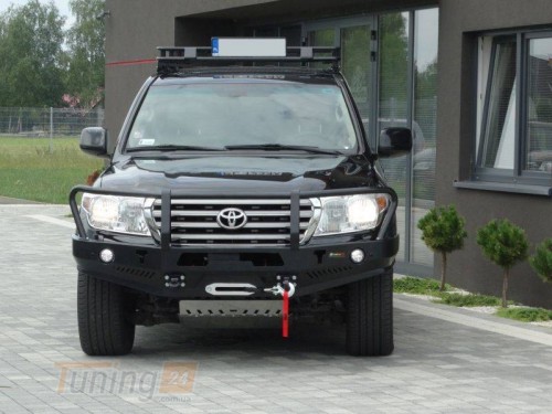 more 4x4 Передний силовой бампер с кенгурятником на Toyota Land Cruiser 200/ J200 2007-2012 - Картинка 2