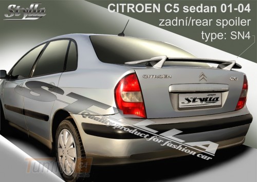 Stylla Спойлер задний на багажник для Citroen C5 Sedan 2001-2004 на ножках - Картинка 1