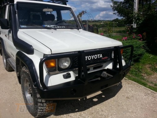 more 4x4 Передний силовой бампер с защитной дугой на Toyota Land Cruiser J70 1984-1996 - Картинка 3