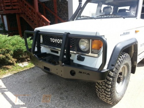 more 4x4 Передний силовой бампер с защитной дугой на Toyota Land Cruiser J70 1984-1996 - Картинка 4