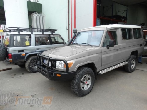 more 4x4 Передний силовой бампер с защитной дугой на Toyota Land Cruiser HZJ 78 2007+ - Картинка 2