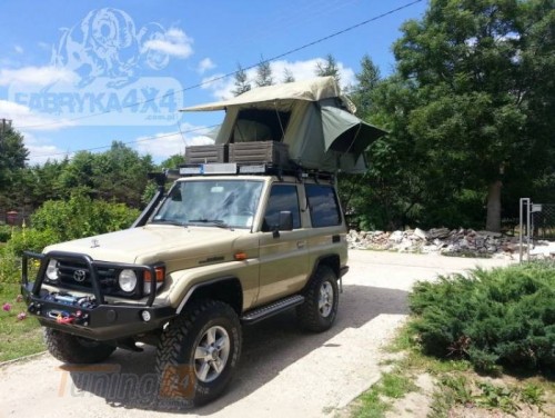 more 4x4 Багажник на крышу с сеткой на Toyota Land Cruiser HZJ71 1998-2007 - Картинка 2