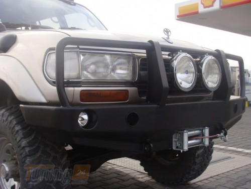 more 4x4 Передний силовой бампер с защитной дугой на Toyota Land Cruiser 80/J80 1990-1998 - Картинка 4