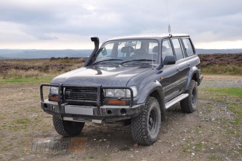 more 4x4 Передний силовой бампер с защитной дугой на Toyota Land Cruiser 80/J80 1990-1998 - Картинка 6