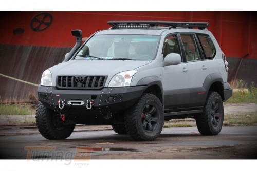 more 4x4 Боковые силовые пороги на Toyota Land Cruiser Prado 120 2002-2009 (LONG) - Картинка 3