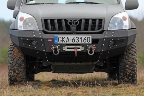 more 4x4 Передний силовой бампер на Toyota Land Cruiser Prado 120, 125 2002-2009 - Картинка 1