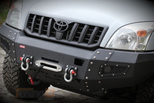 more 4x4 Передний силовой бампер на Toyota Land Cruiser Prado 120, 125 2002-2009 - Картинка 2