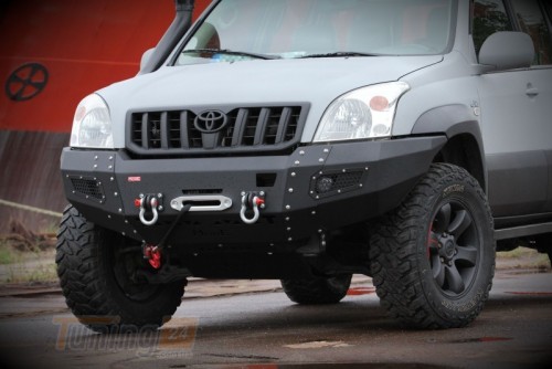 more 4x4 Передний силовой бампер на Toyota Land Cruiser Prado 120, 125 2002-2009 - Картинка 4