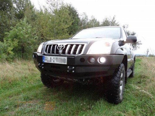 more 4x4 Передний силовой бампер на Toyota Land Cruiser Prado J120, 125 2002-2009 - Картинка 1