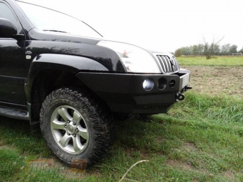 more 4x4 Передний силовой бампер на Toyota Land Cruiser Prado J120, 125 2002-2009 - Картинка 3