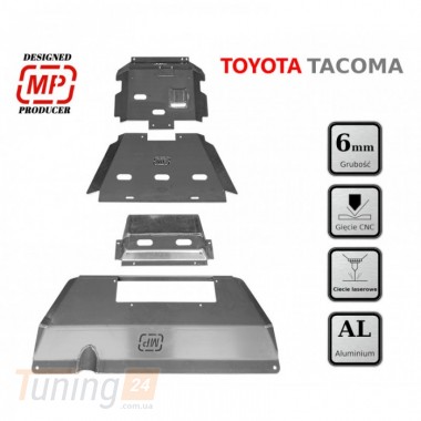 more 4x4 Комплект защиты днища из 3 частей на Toyota Tacoma 2005-2015 - Картинка 4