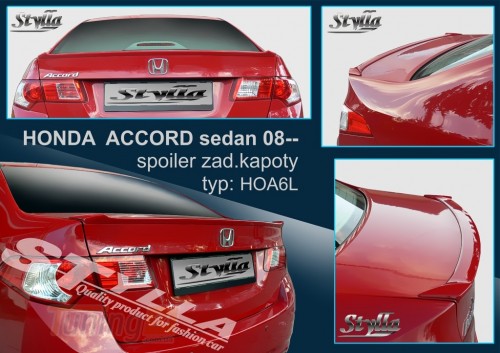 Stylla Спойлер задний на багажник для Honda Accord 8 sedan 2008-2017 - Картинка 1